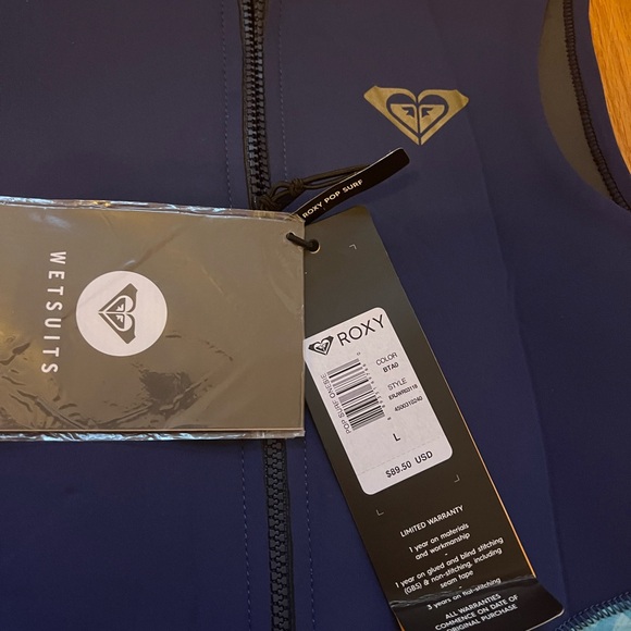 NWT ROXY POP SURF Neoprene wetsuit size L - Picture 3 of 4